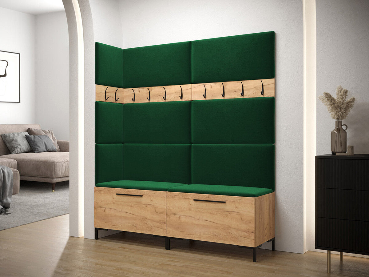 Előszoba garnitúra ZILION V (Frunemfta V) , Keret színe: Craft tölgy, Puha falpanel színe: Manila 35