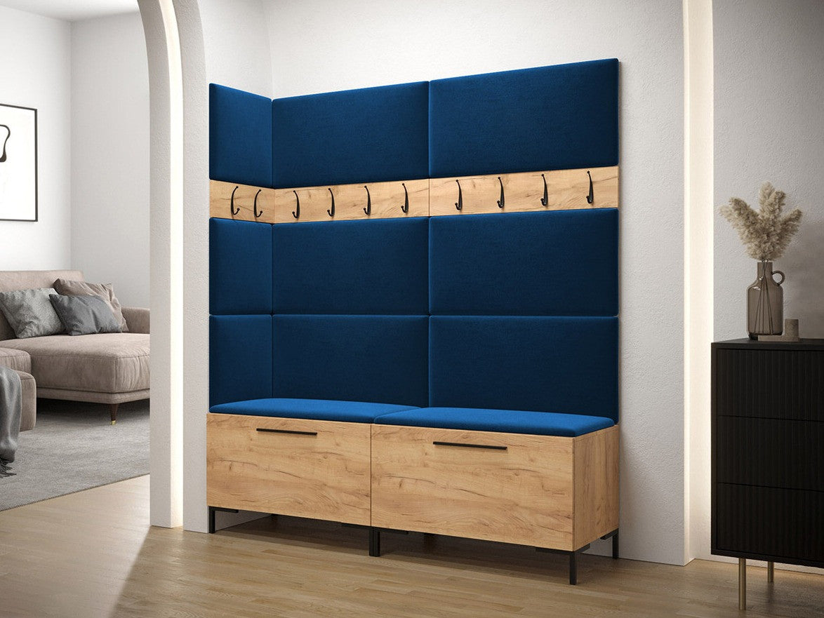 Előszoba garnitúra ZILION V (Frunemfta V) , Keret színe: Craft tölgy, Puha falpanel színe: Manila 26