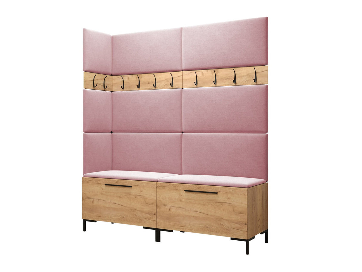 Előszoba garnitúra ZILION V (Frunemfta V) , Keret színe: Craft tölgy, Puha falpanel színe: Manila 09