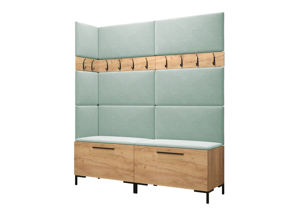 Előszoba garnitúra ZILION V (Frunemfta V) , Keret színe: Craft tölgy, Puha falpanel színe: Manila 11