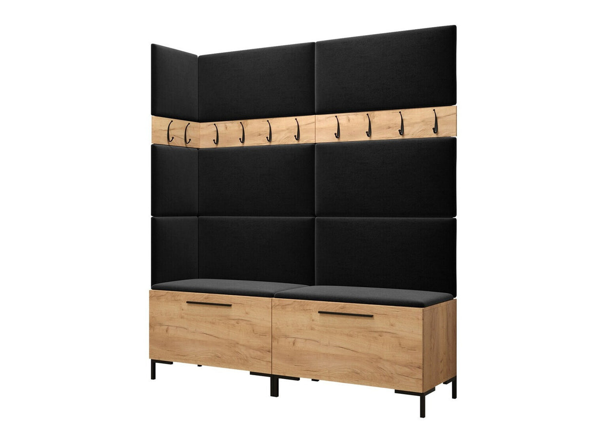 Előszoba garnitúra ZILION V (Frunemfta V) , Keret színe: Craft tölgy, Puha falpanel színe: Manila 18