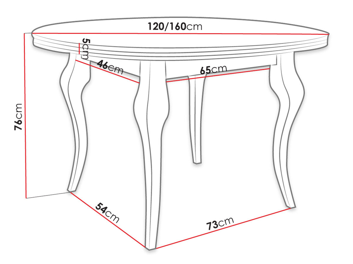 Étkezőgarnitúra Zestaw 10 4xS65 LARA FI, Színes dekorációk: Ezüst, Szék színe: Fekete + Magic Velvet 2250