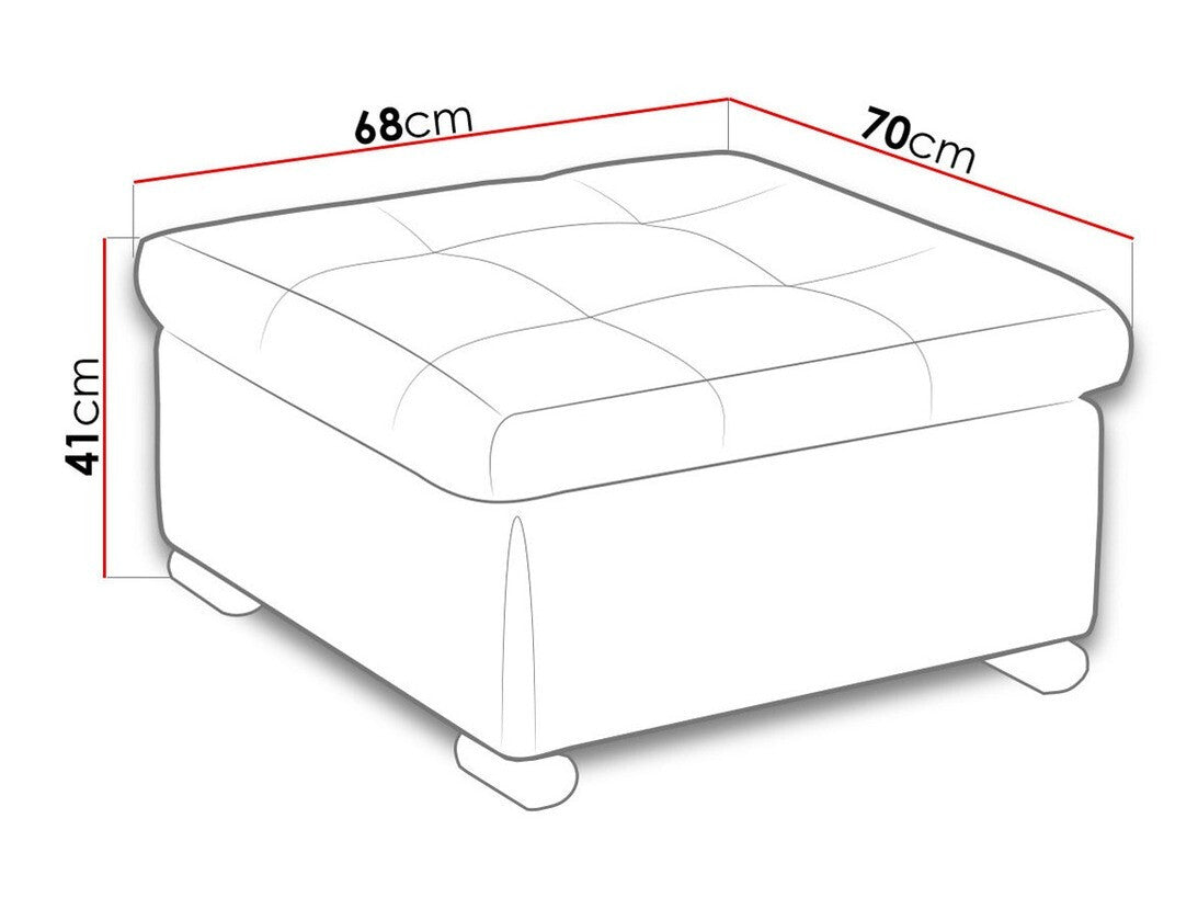 Puff Niko M (Tony), Szín: Soft 020 + Majorka 03