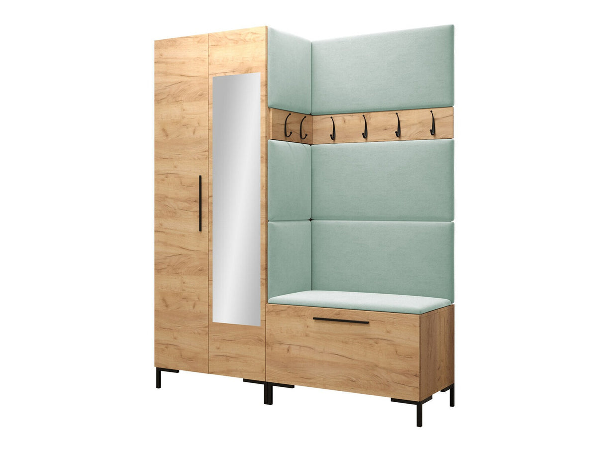 Előszoba garnitúra ZILION IX (Frunemfta IX) , Keret színe: Craft tölgy, Puha falpanel színe: Manila 11