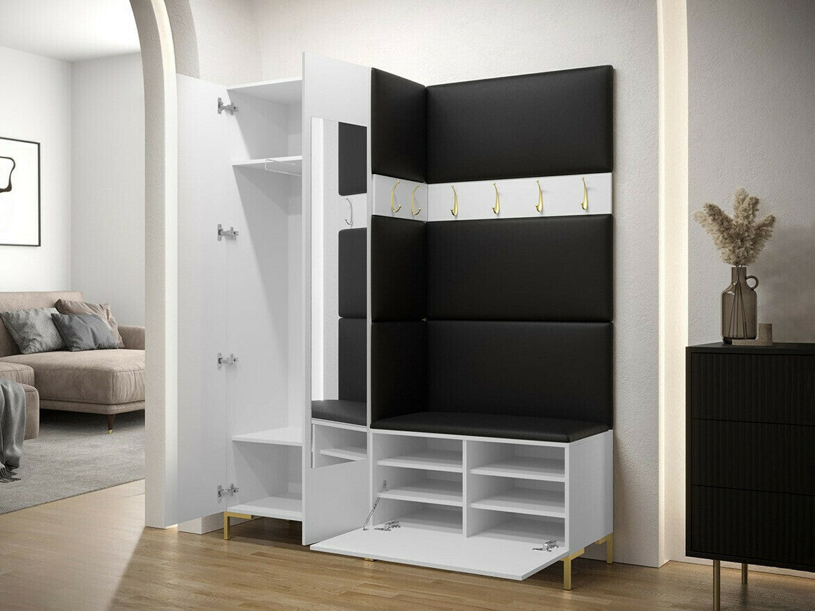 Előszoba garnitúra ZILION IX (Frunemfta IX) , Keret színe: Craft tölgy, Puha falpanel színe: Manila 26