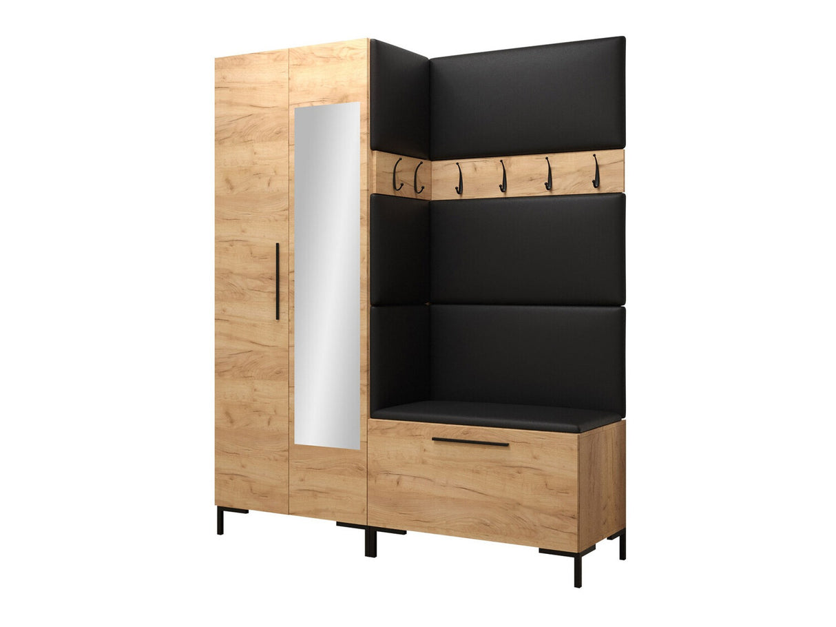 Előszoba garnitúra ZILION IX (Frunemfta IX) , Keret színe: Craft tölgy, Puha falpanel színe: Manila 18