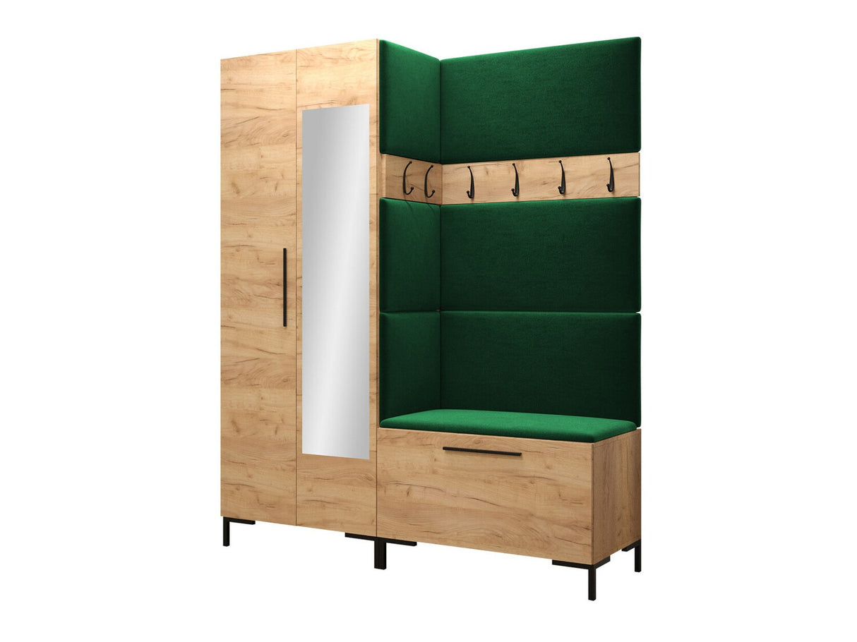 Előszoba garnitúra ZILION IX (Frunemfta IX) , Keret színe: Craft tölgy, Puha falpanel színe: Manila 35