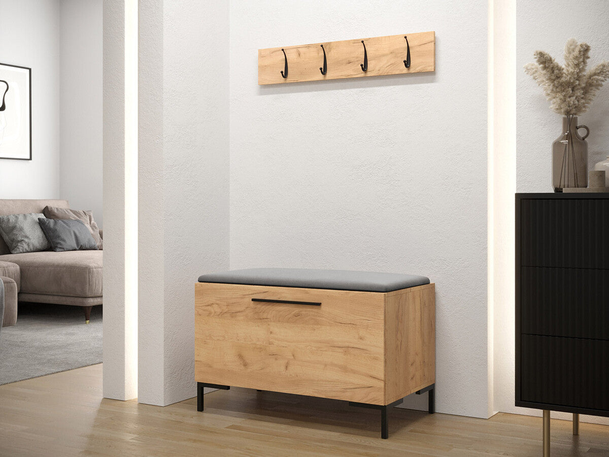 Előszoba garnitúra ZILION VIII (Frunemfta VIII) , Keret színe: Craft tölgy, Puha falpanel színe: Manila 16