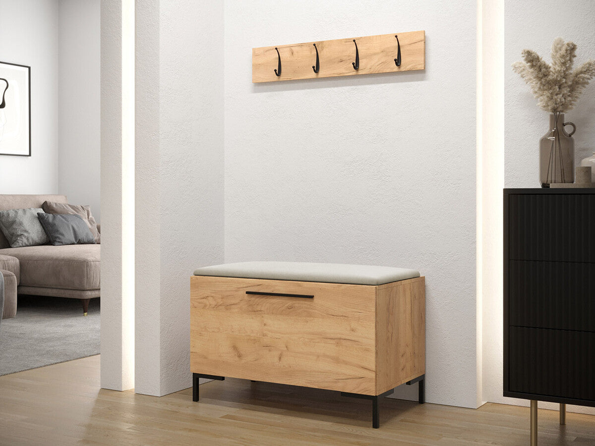 Előszoba garnitúra ZILION VIII (Frunemfta VIII) , Keret színe: Craft tölgy, Puha falpanel színe: Manila 02