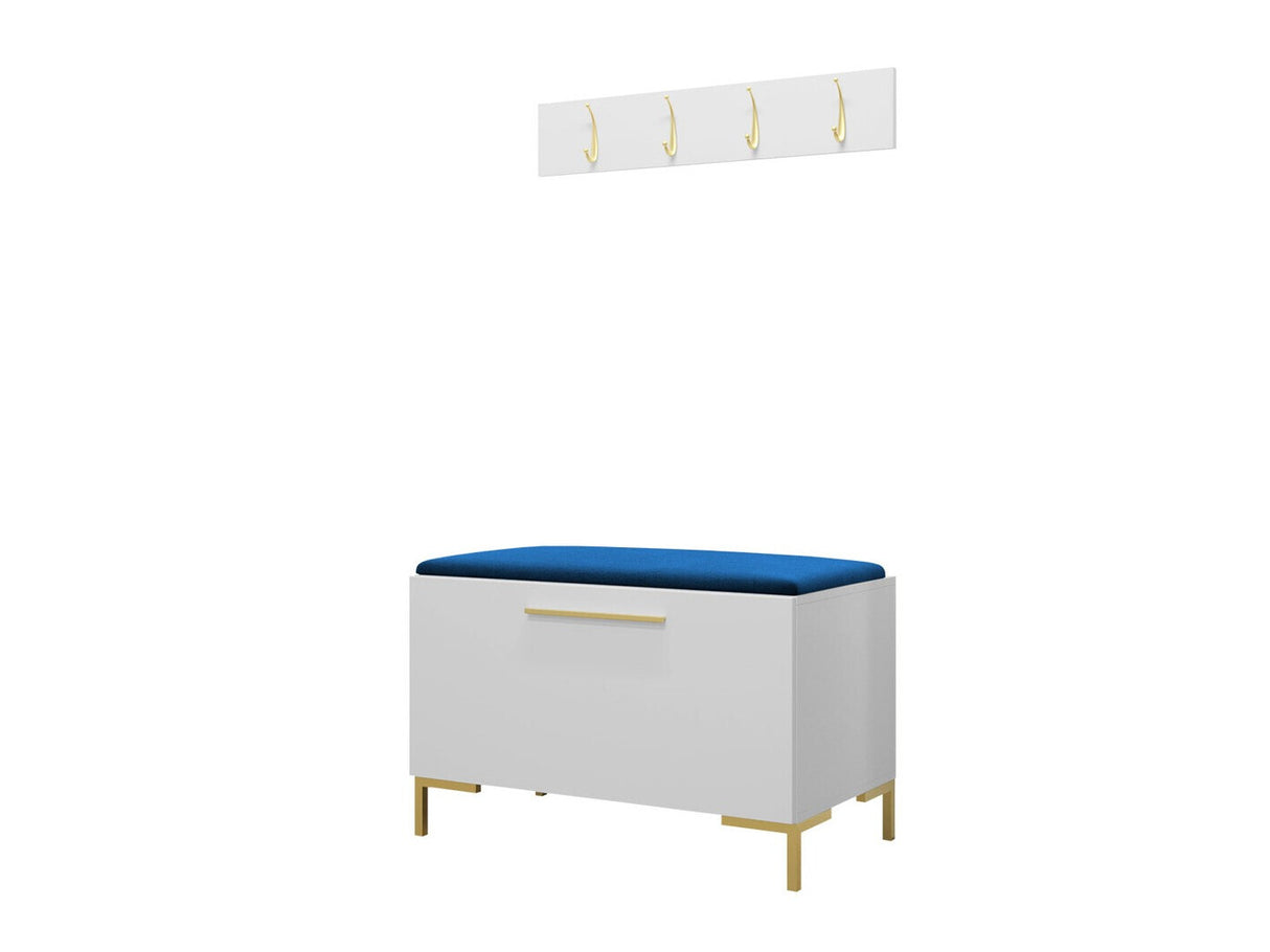 Előszoba garnitúra ZILION VIII (Frunemfta VIII), Keret színe: Fehér, Puha falpanel színe: Manila 26