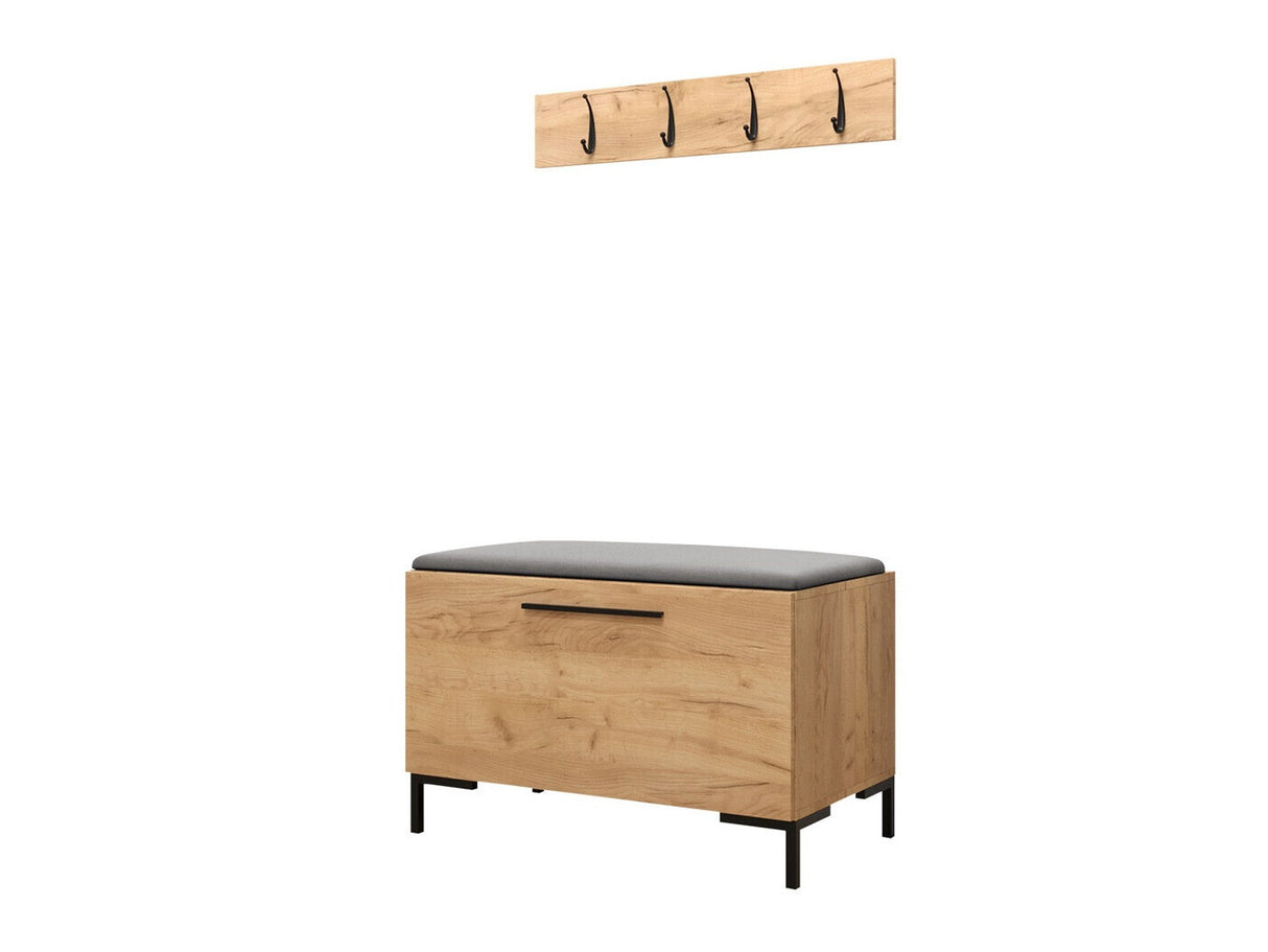 Előszoba garnitúra ZILION VIII (Frunemfta VIII) , Keret színe: Craft tölgy, Puha falpanel színe: Manila 16