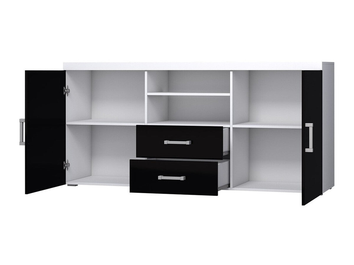 Komód Samba 5 (Mamba MA5), Szín: Fehér + Fényes fehér