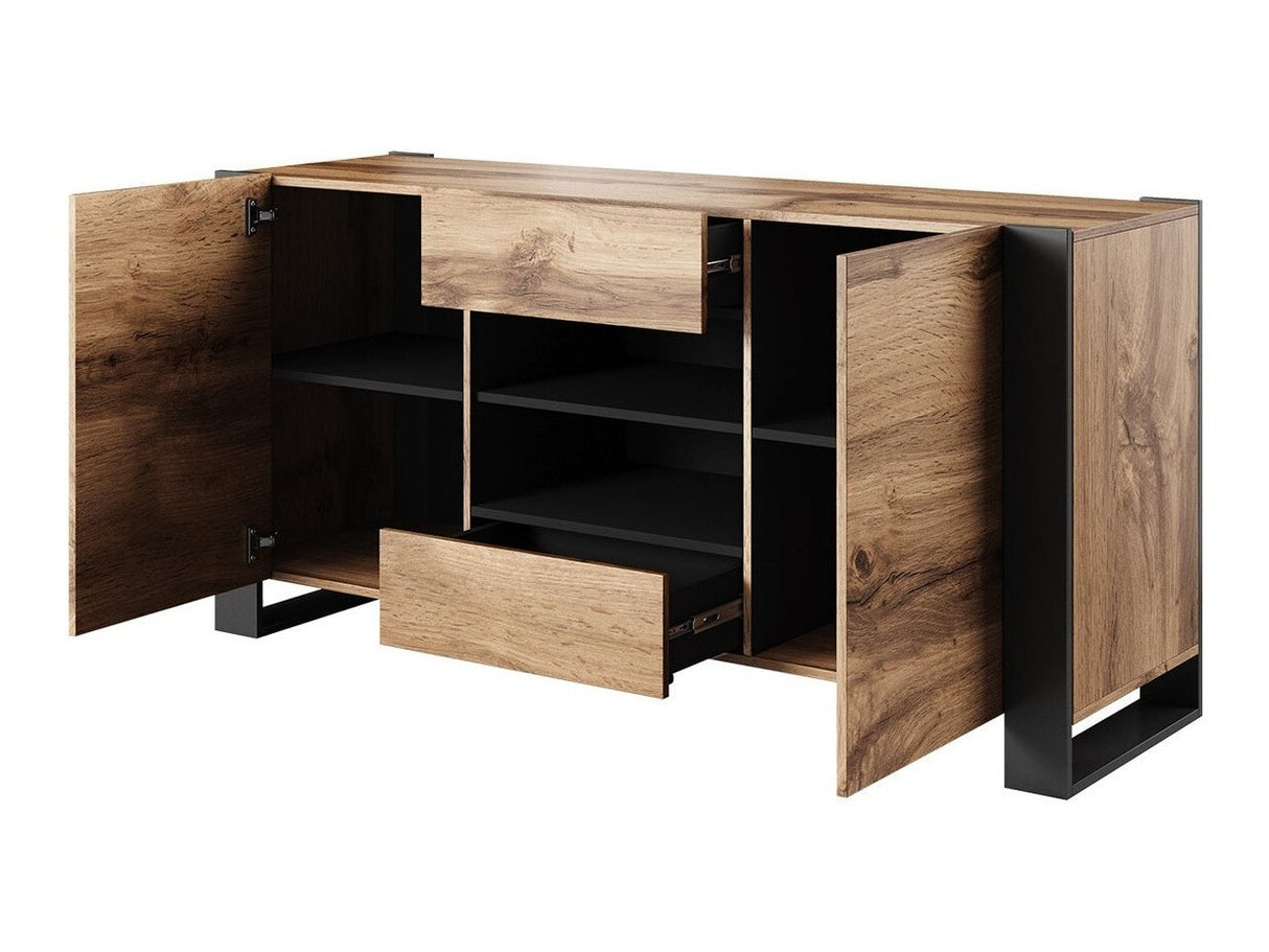Komód Komoda WOOD Wotan / Antracyt