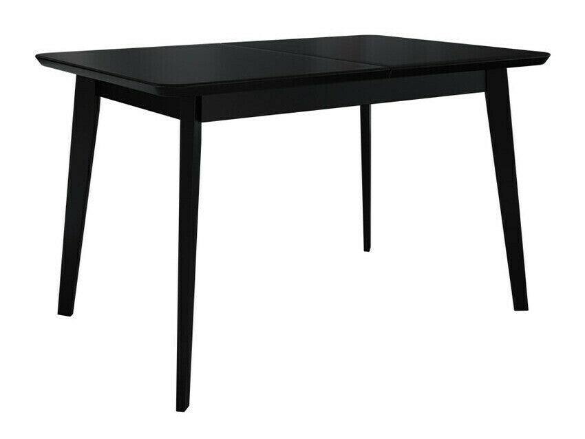 Étkezőgarnitúra Zestaw 09 6xS67 SKANDI 140x80, Szék színe: Fehér + Magic Velvet 2225, Asztal színe: Fekete, Színes dekorációk: Fekete