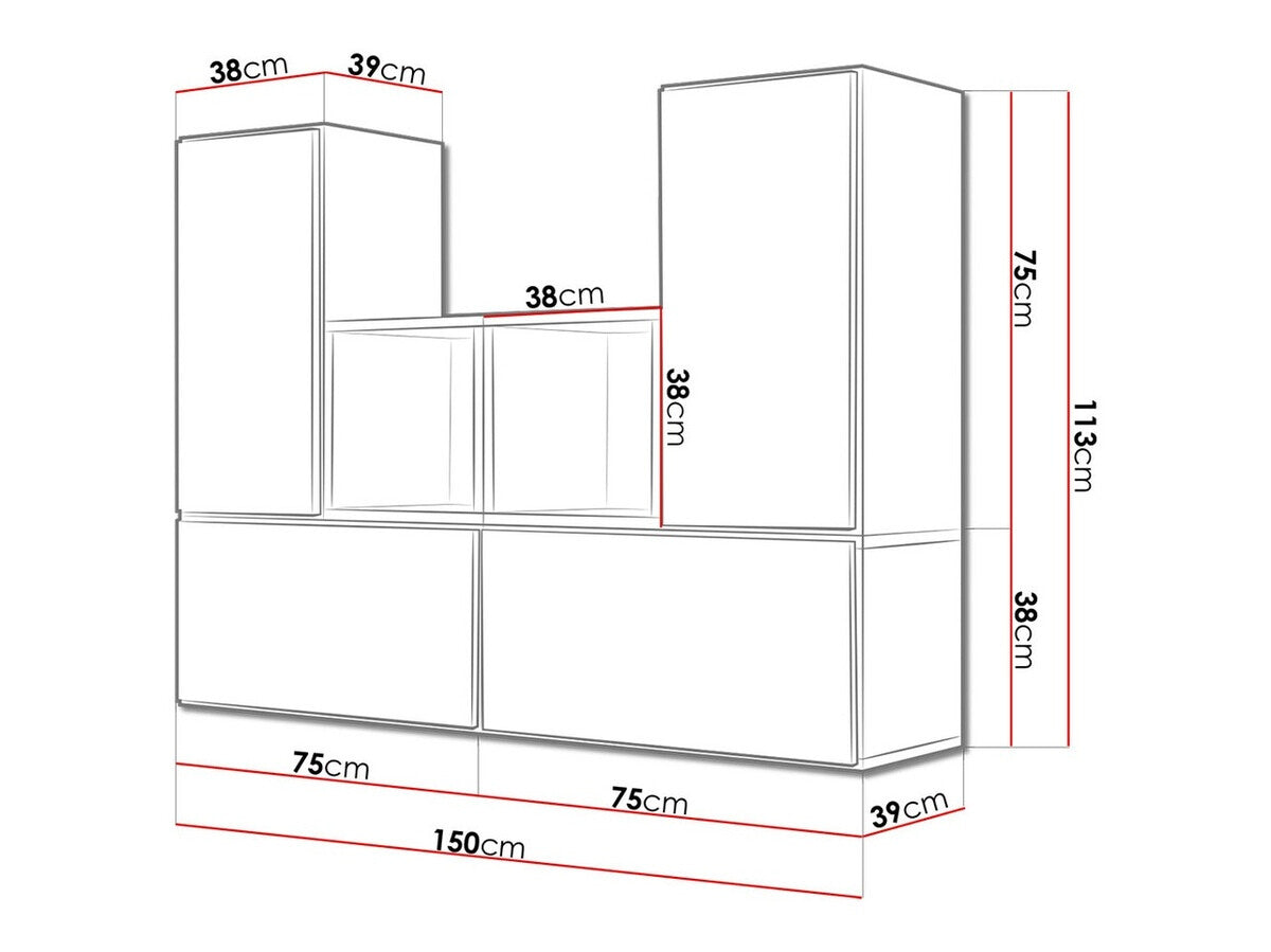 Konyhabútorok Roco (Nessor XVIII), Szín: Fehér