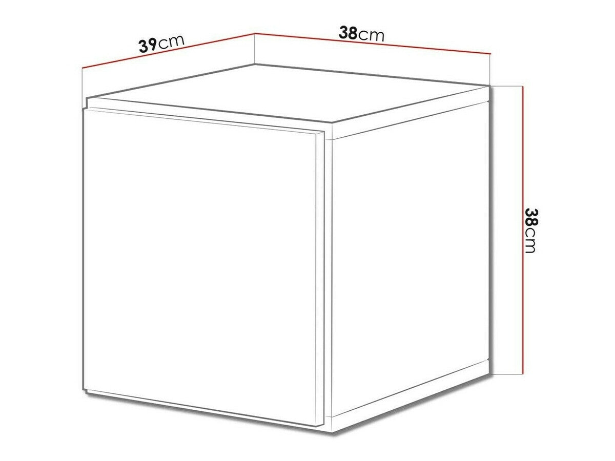 Fali szekrény Roco (Nessor NS05), Szín: Fekete