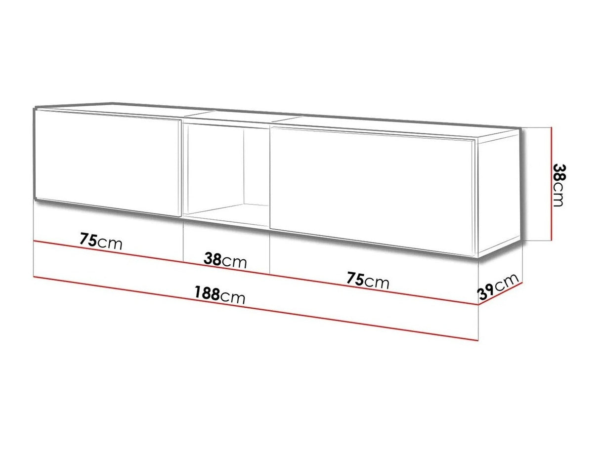 TV-állvány Roco (Nessor X), Szín: Fehér