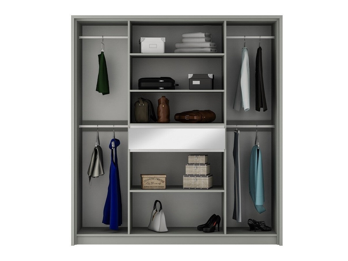 Gardróbszekrény Split 200 (Pasita 200), Szín: Fehér