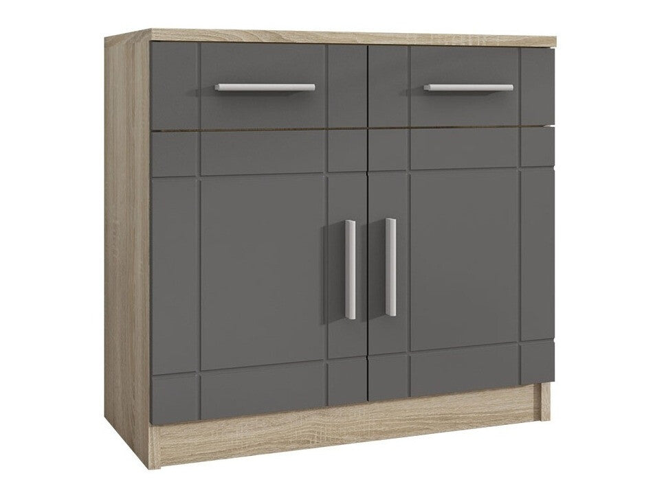 Komód PARIS 2F2S (Passion fruit), Szín: Sonoma tölgy + Grafit