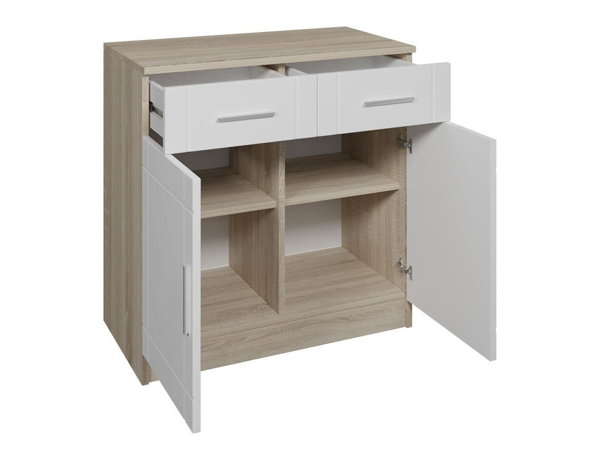 Komód PARIS 2F2S (Passion fruit), Szín: Sonoma tölgy + Grafit