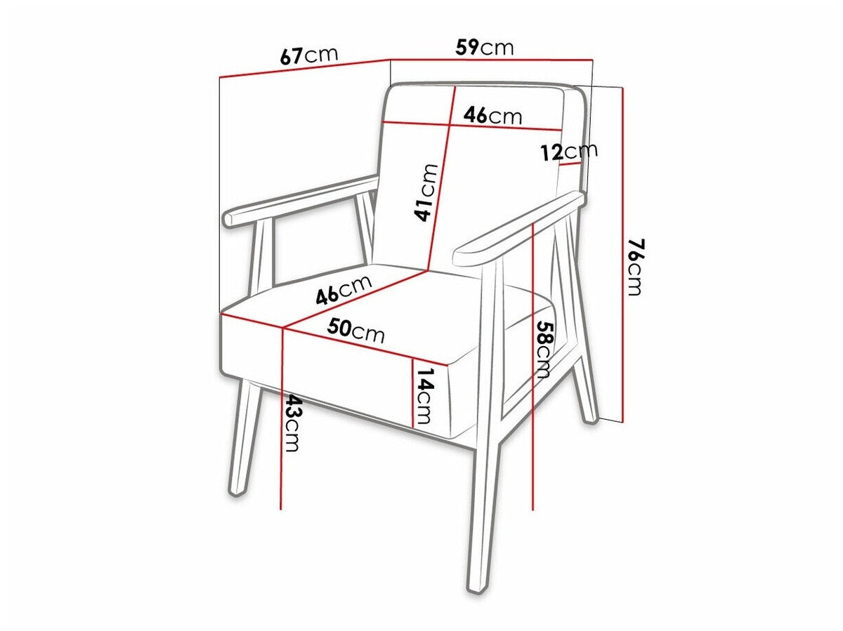 Fotel Retro (Pawiva), Szín: Magic Velvet 2227