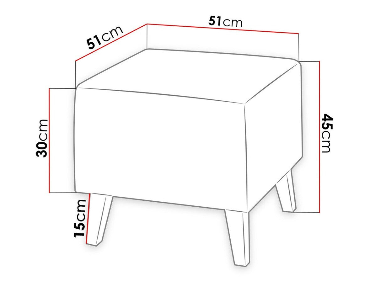 Puff MEMONE (Temero), Szín: Gomez 12 + Lobox 05