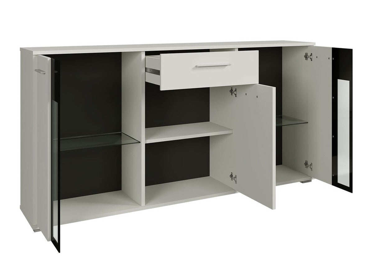 Komód Salsa, Led világítás: Igen, Szín: Artrisan tölgy + Fehér