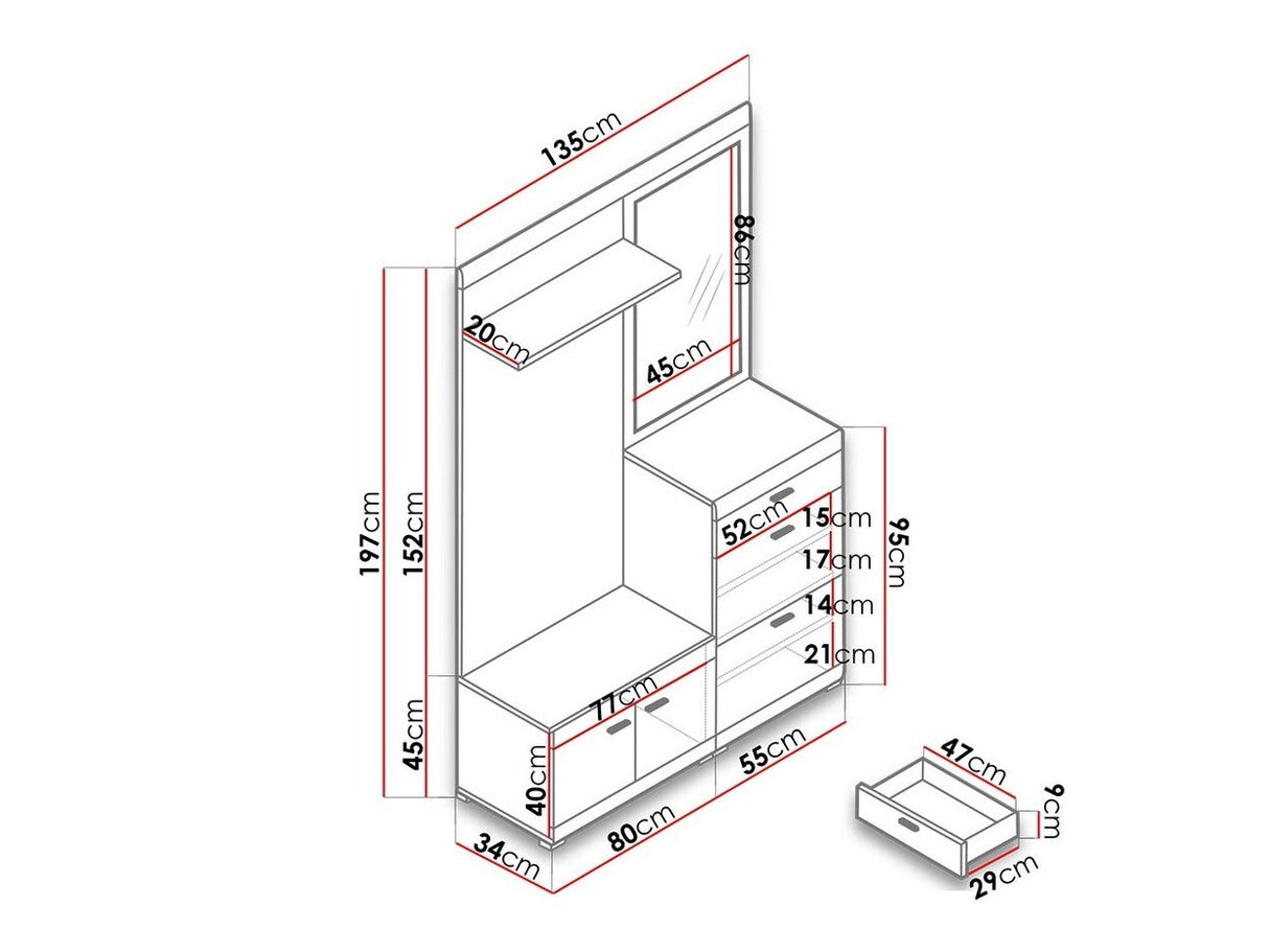 Előszoba garnitúra Stella (Roma)