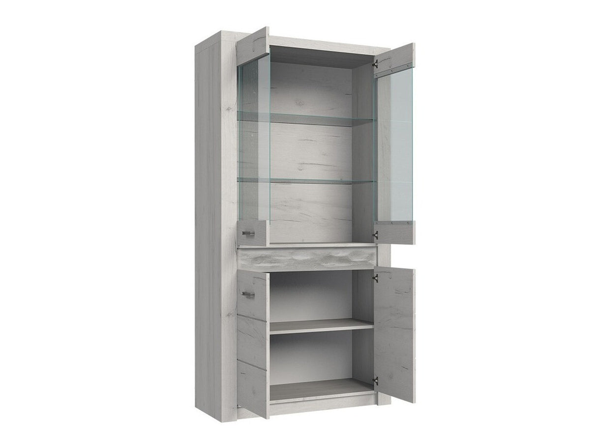 Könyvespolc Indianapolis (Nadia N03), Led világítás: Nem, Szín: Kőrisfa