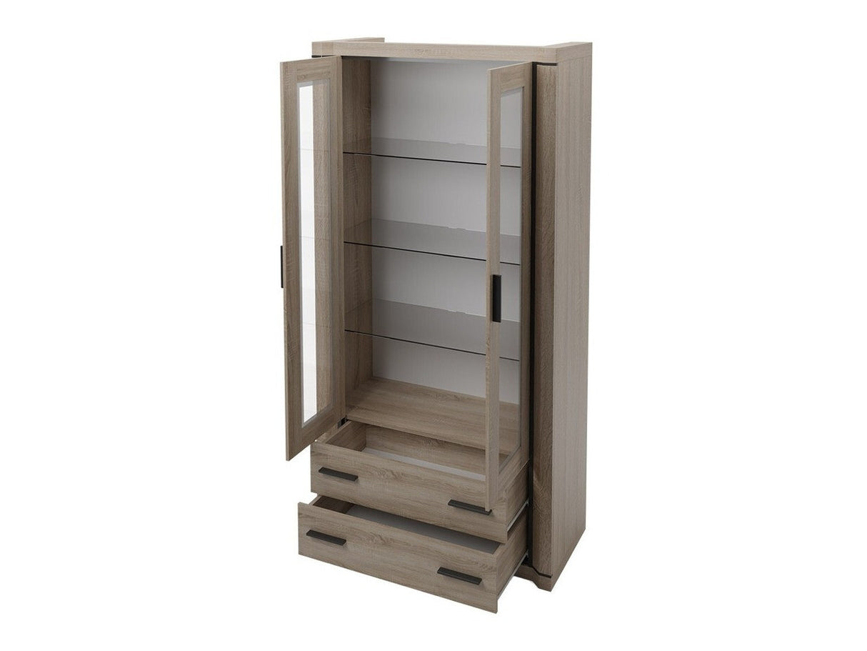 Könyvespolc Dallas D17 (Xavier), Szín: Triufel tölgy, Led világítás: Nem