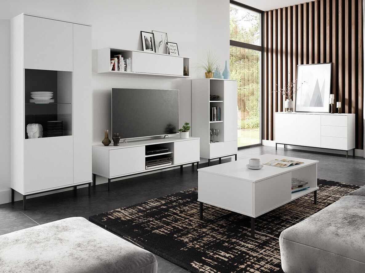 Könyvespolc Querty WIT70 (Marinez MR07), Szín: Fehér, Led világítás: Nem