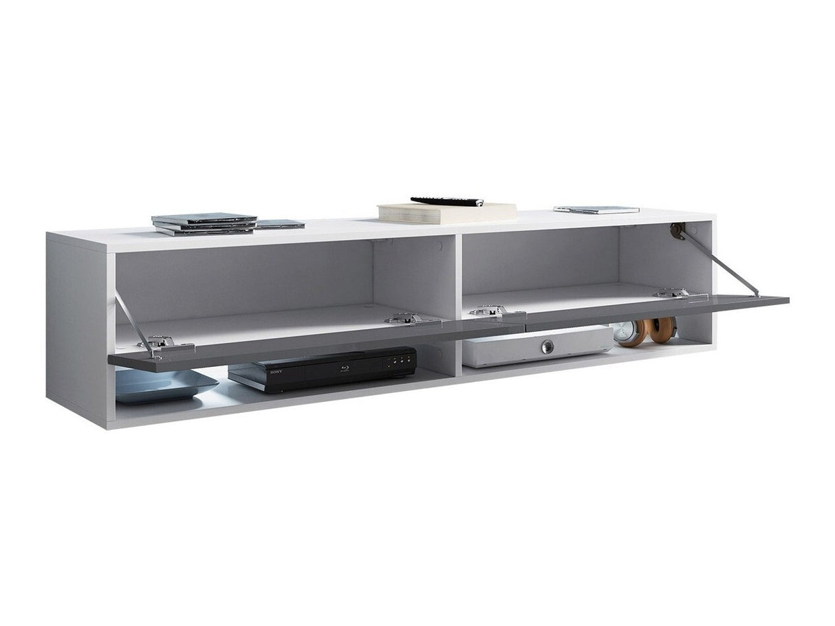 TV-állvány Lowboard A140 (Adenik 140), Led világítás: Igen, Szín: Wotan tölgy