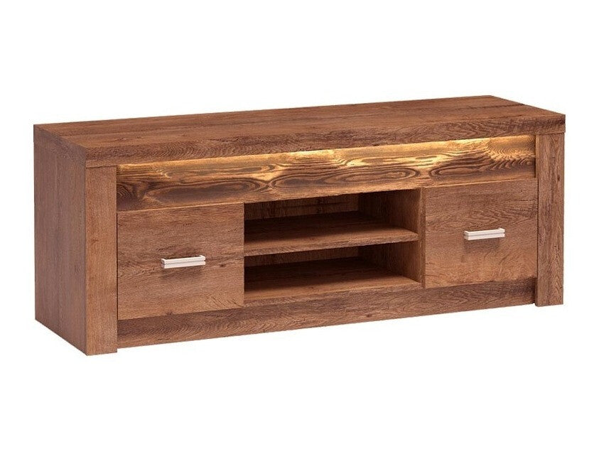 TV-állvány Indianapolis (Nadia N09), Szín: Kőrisfa, Led világítás: Igen