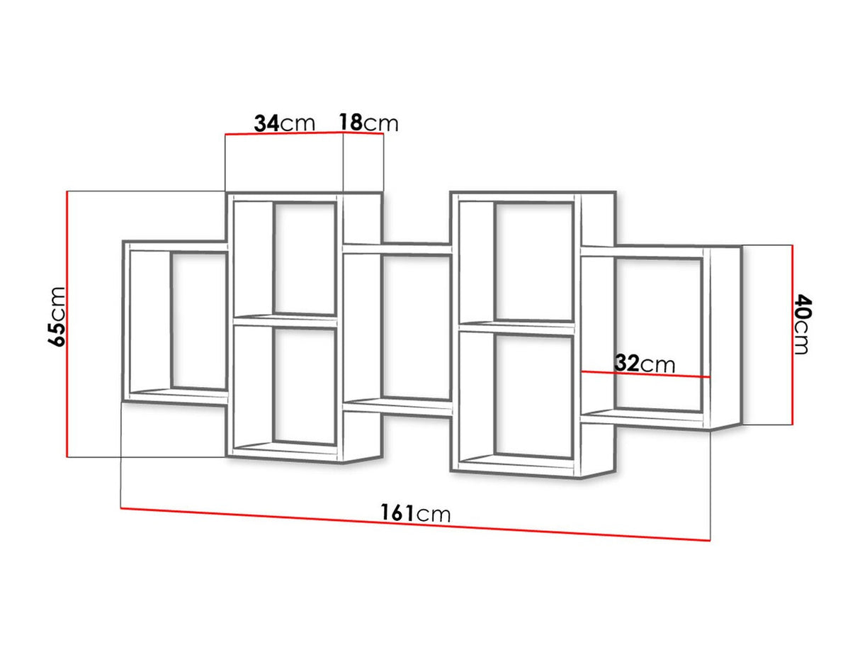 Polc Trio 001 (Cygni), Szín: Sonoma tölgy