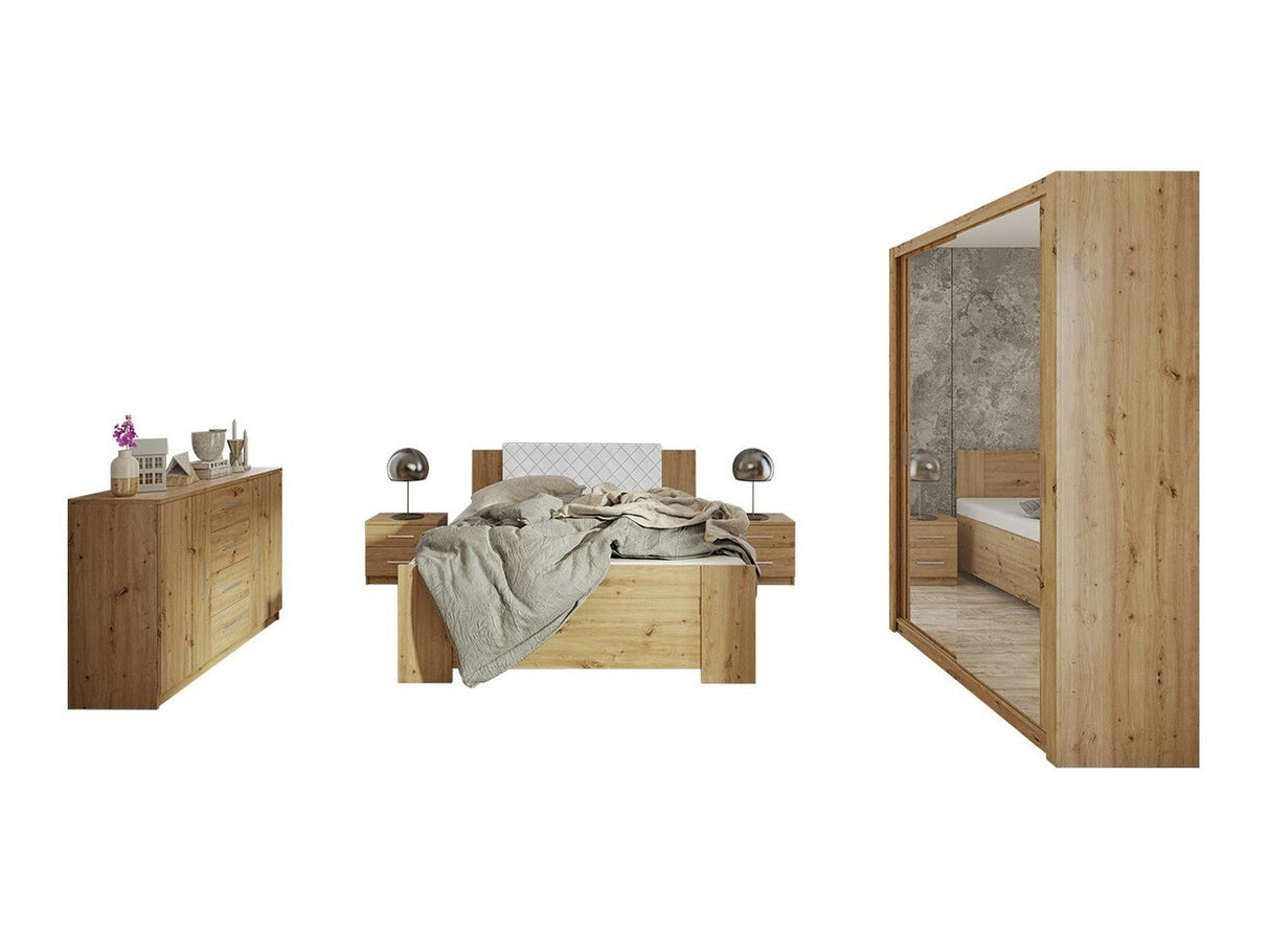 Hálószoba garnitúra Bonem IV (Kler IV), Szín: Artisan tölgy + Soft Pik 017
