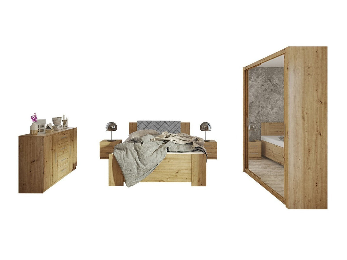 Hálószoba garnitúra Bonem IV (Kler IV), Szín: Artisan tölgy + Soft Pik 029