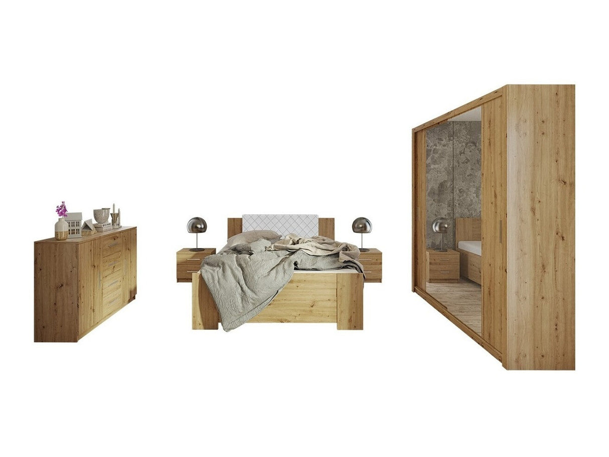 Hálószoba garnitúra Bonem VI (Kler VI), Szín: Artisan tölgy + Soft Pik 017