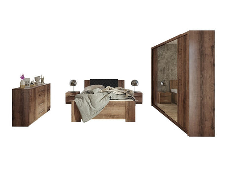 Hálószoba garnitúra Bonem VIII (Kler VIII), Szín: Monastery tölgy + Soft Pik 011