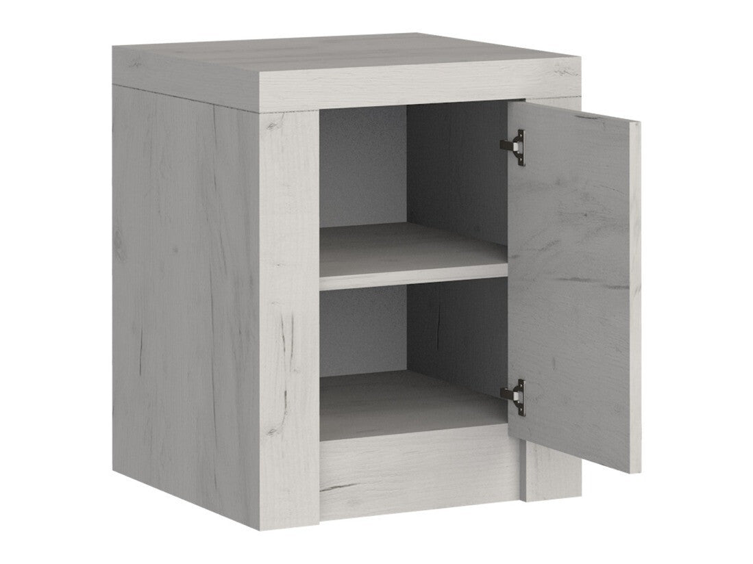 Hálószoba garnitúra Indianapolis I (Nadia I), Szín: Kézműves fehér, Led világítás: Igen