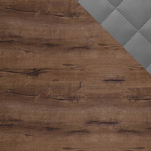 Hálószoba garnitúra Bonem X (Kler X), Szín: Monastery tölgy + öko bőr Soft Pik 029