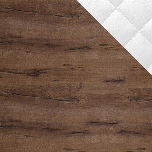 Hálószoba garnitúra Bonem XII (Kler XII), Szín: Monastery tölgy + öko bőr Soft Pik 017