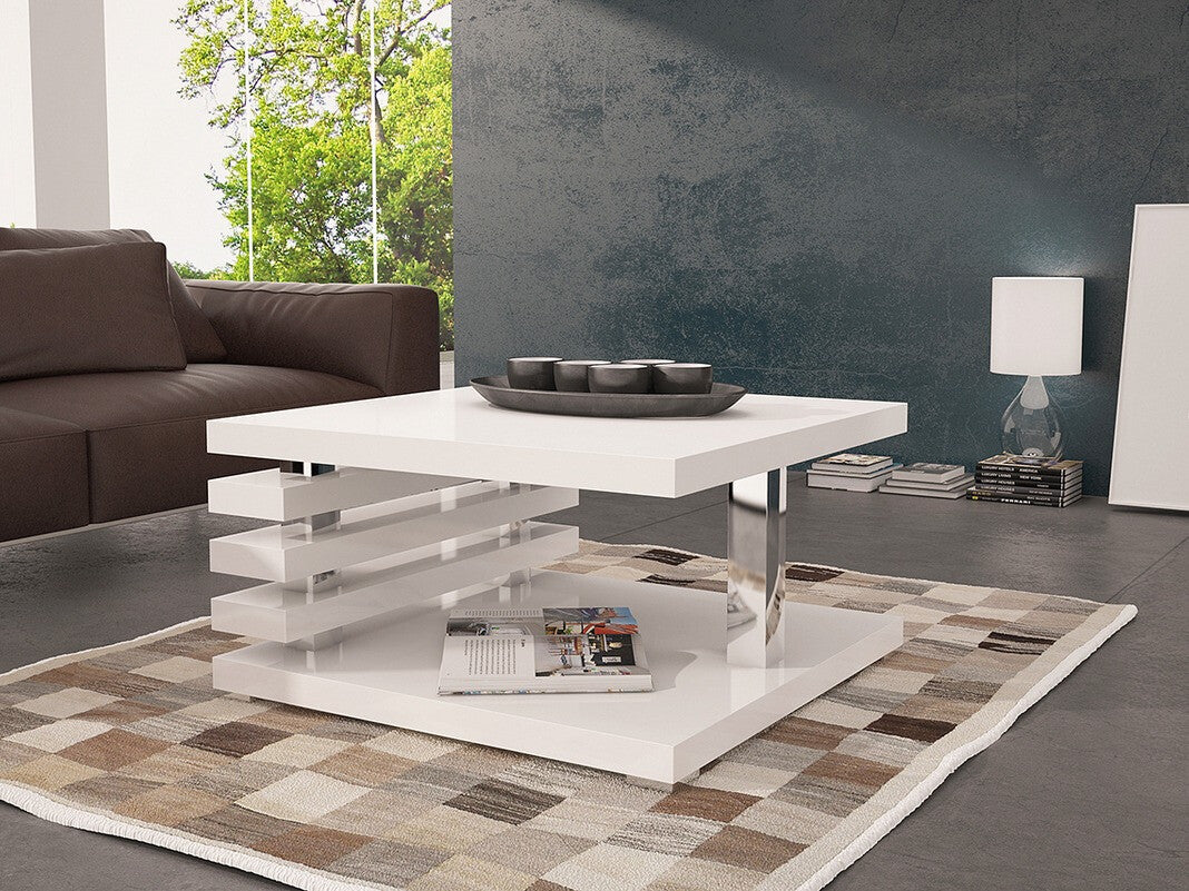 Dohányzóasztal Kyoto, Szín: Fényes fehér