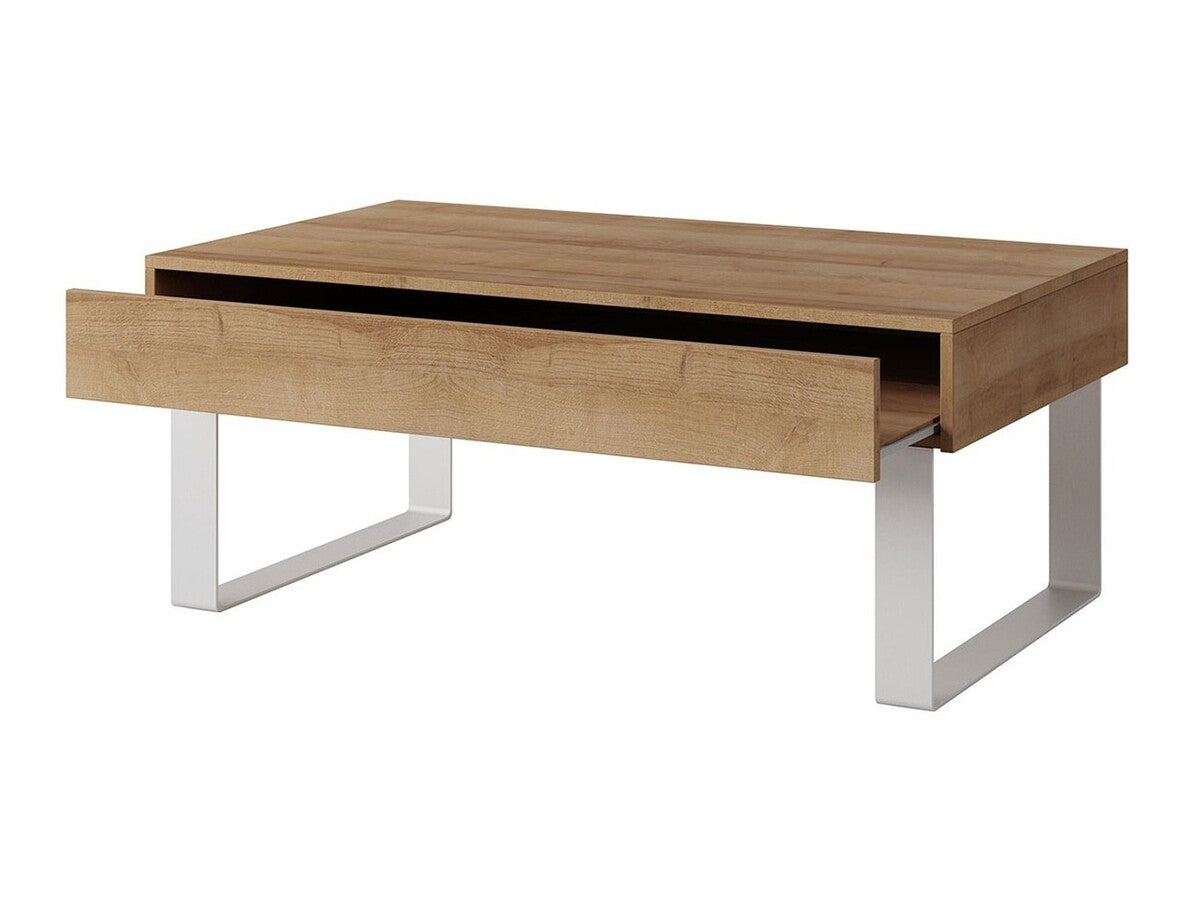 Dohányzóasztal Calabrini (Bralani BR12), Szín: Fehér + Fényes fehér