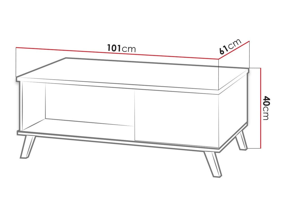 Dohányzóasztal John 8 (Mallorca ML08)