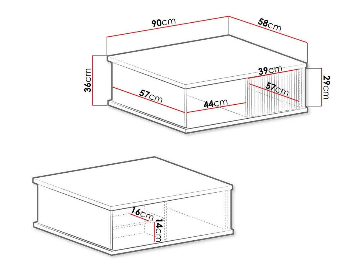 Dohányzóasztal CALI C-8 (Sigeren SG08)