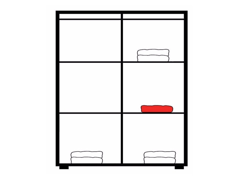 Szekrény Samba 3 (Brode BD03), Szín: Szilva + grafit