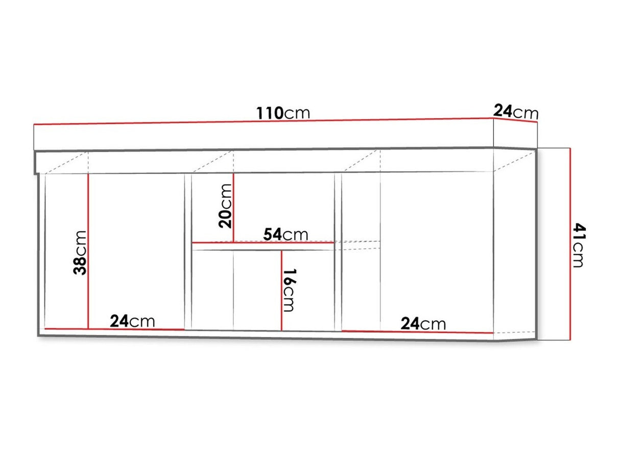 Polc Samba 6 (Brode BD06), Szín: San marino tölgy