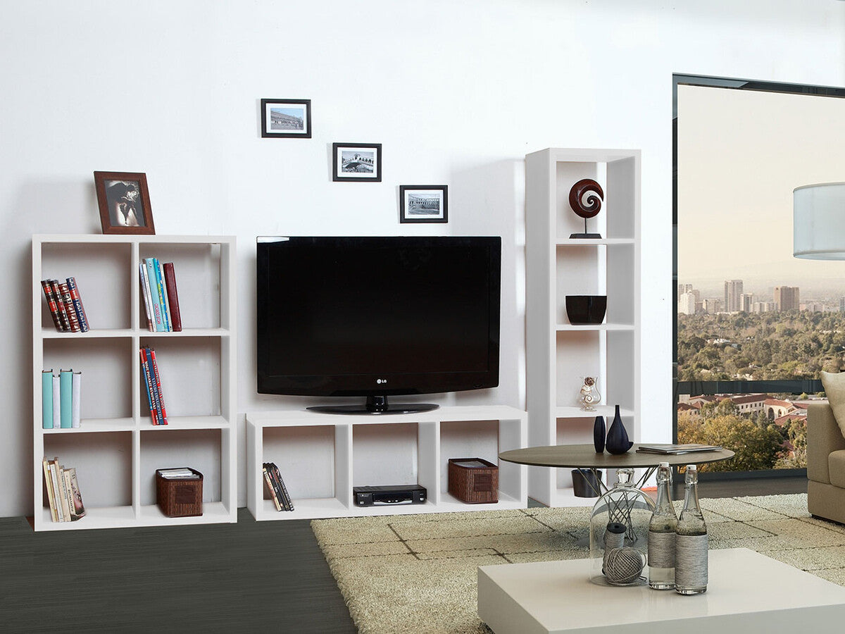 Könyvespolc Clever (Enever EV02), Szín: Fehér