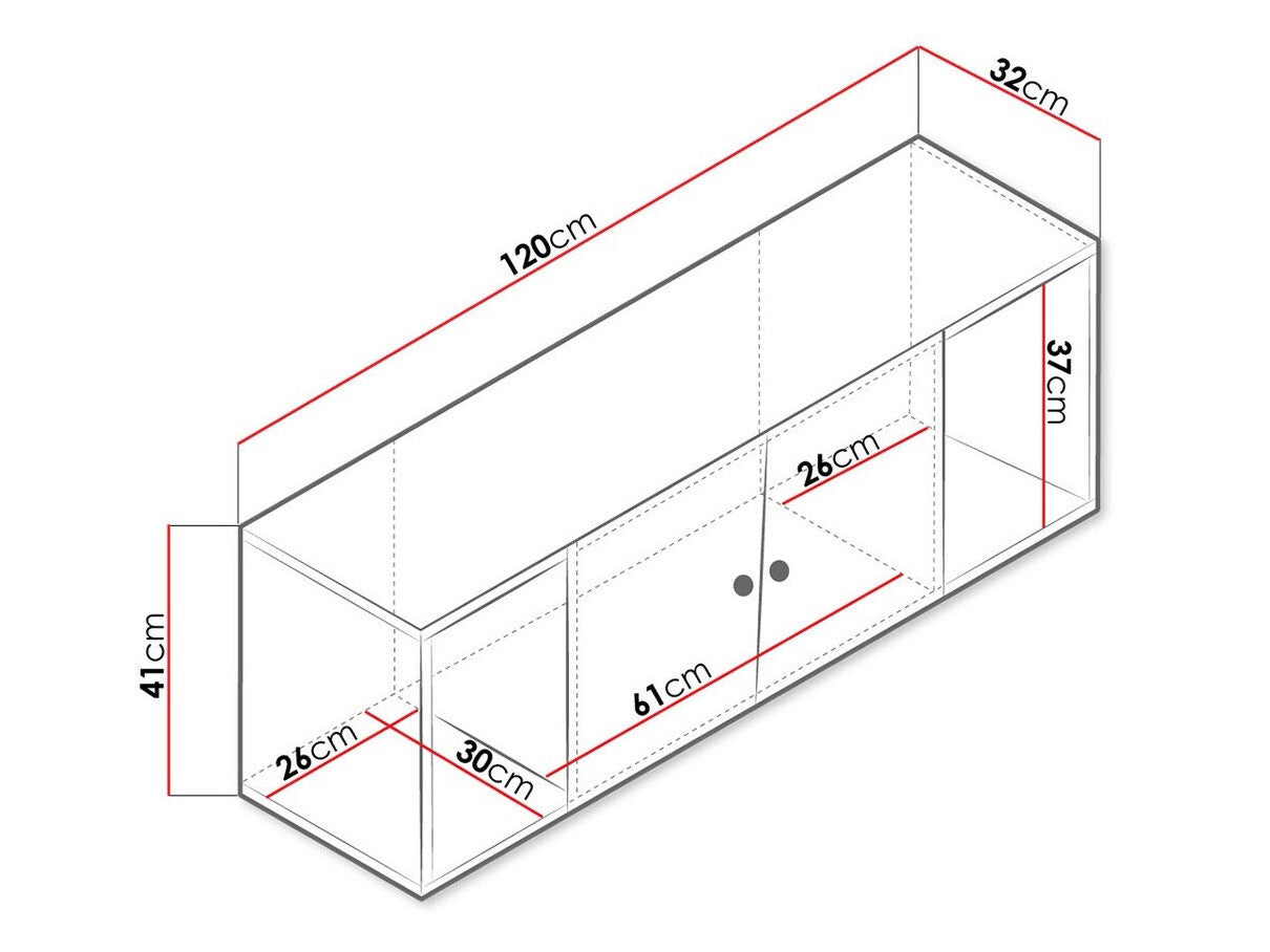 Fali szekrény Nero 13 (Wurak), Szín: Artisan tölgy + Fehér