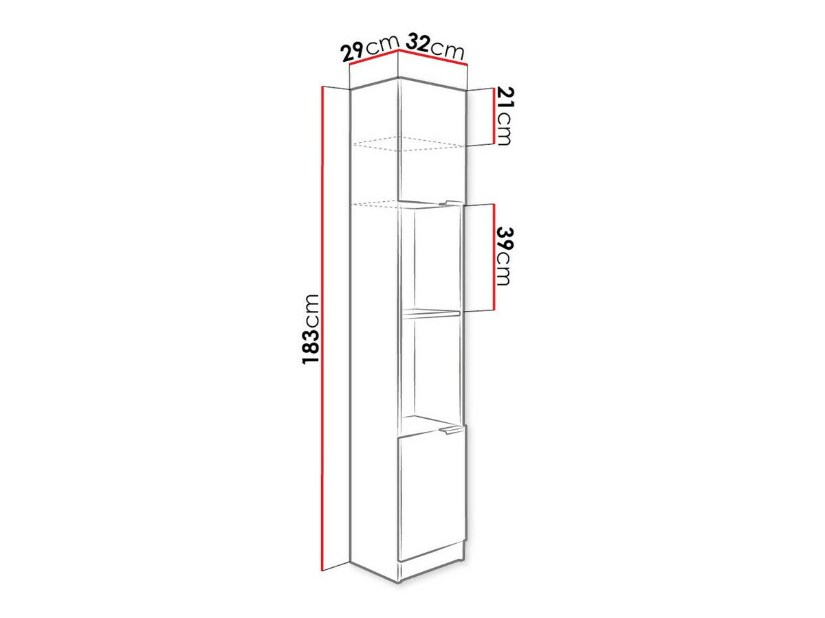 Könyvespolc R1 (Kylie R1), Szín: Sonoma tölgy